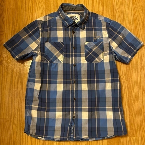 Weird Fish Other - Weird Fish Mens Plaid Button Tee‎